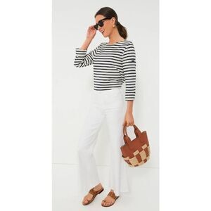 Striped Black and White Women's Top
